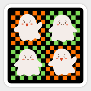 Kids Halloween Cute Ghost Graphic Art Sticker